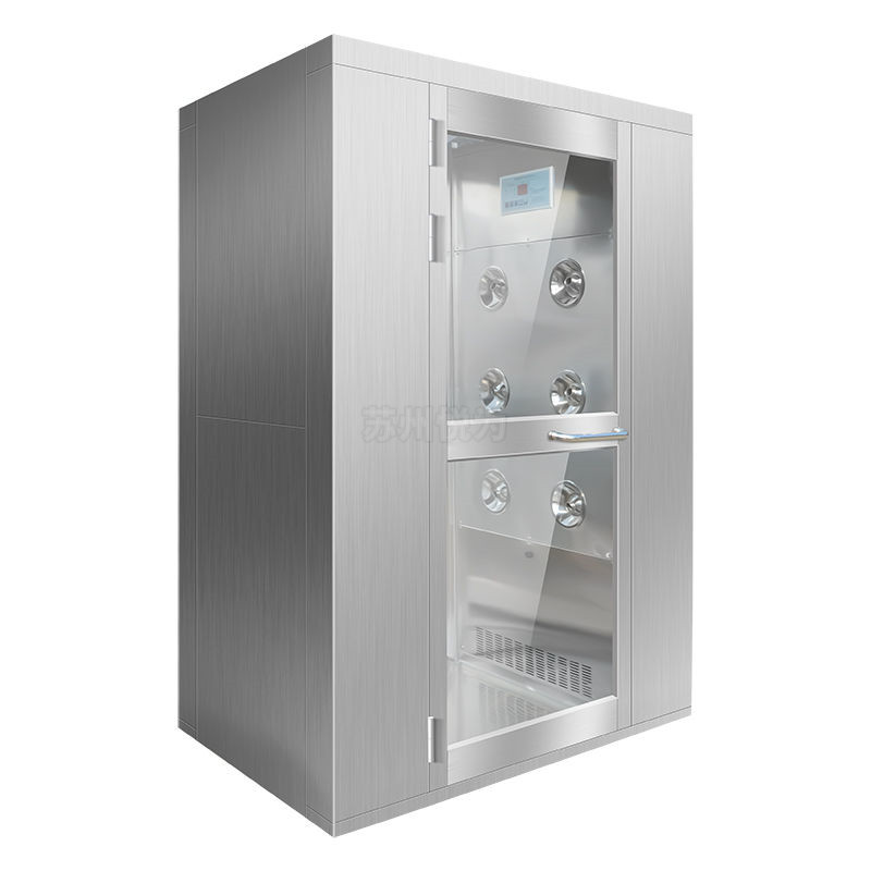 不锈钢单人双吹风淋室